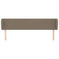 Tête de lit avec oreilles Taupe 183x23x78/88 cm Tissu