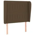 cadre de lit avec matelas Marron foncé 100x200 cm