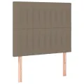 cadre de lit avec matelas Taupe 80x200 cm Tissu
