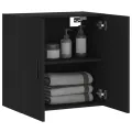 Armoire murale noir 60x31x60 cm bois d'ingénierie
