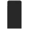 Armoire murale noir 60x31x60 cm bois d'ingénierie