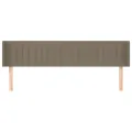 Tête de lit avec oreilles Taupe 183x16x78/88 cm Tissu