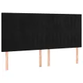 cadre de lit avec matelas Noir 180x200 cm Velours