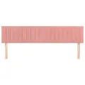 Têtes de lit 2 pcs Rose 80x5x78/88 cm Velours