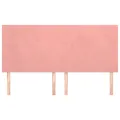 Têtes de lit 4 pcs Rose 90x5x78/88 cm Velours