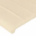 Tête de lit à LED Crème 147x16x118/128 cm Tissu