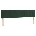 cadre de lit et matelas Vert foncé 180x200cm Velours