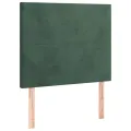 cadre de lit avec matelas Vert foncé 90x190 cm