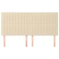 Têtes de lit 4 pcs Crème 80x5x78/88 cm Tissu