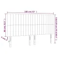 Têtes de lit 4 pcs Crème 80x5x78/88 cm Tissu