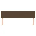 Têtes de lit 2 pcs Marron Foncé 100x5x78/88 cm Tissu