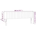 Têtes de lit 2 pcs Marron Foncé 100x5x78/88 cm Tissu