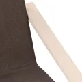 Chaise de relaxation Marron foncé Tissu