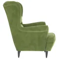 Fauteuil vert clair velours