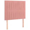 Cadre de lit avec tête de lit Rose 80x200 cm Velours
