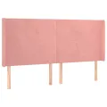 cadre de lit matelas et LED Rose 180x200 cm Velours