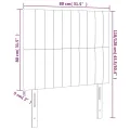 Têtes de lit 2 pcs Vert foncé 80x5x78/88 cm Velours