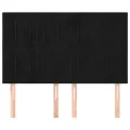 Têtes de lit 4 pcs Noir 72x5x78/88 cm Velours