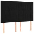 cadre de lit avec matelas Noir 140x190 cm Velours