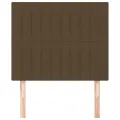 Têtes de lit 2 pcs Marron Foncé 100x5x78/88 cm Tissu