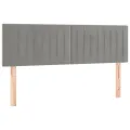 cadre de lit et matelas Gris clair 140x200cm Velours