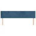 Têtes de lit 2 pcs Bleu foncé 90x5x78/88 cm Velours