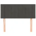 Tête de lit Gris foncé 100x5x78/88 cm Velours