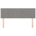 Têtes de lit 2 pcs Gris clair 72x5x78/88 cm Velours