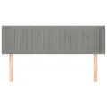 Tête de lit avec oreilles Gris clair 147x16x78/88 cm Velours