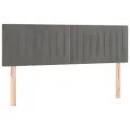 Tête de lit à LED Gris clair 144x5x78/88 cm Velours
