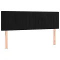 Têtes de lit 2 pcs Noir 72x5x78/88 cm Velours