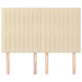 Têtes de lit 4 pcs Crème 72x5x78/88 cm Tissu