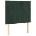 Têtes de lit 2 pcs Vert foncé 90x5x78/88 cm Velours