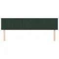 Têtes de lit 2 pcs Vert foncé 80x5x78/88 cm Velours