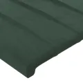 Têtes de lit 2 pcs Vert foncé 80x5x78/88 cm Velours