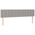 cadre de lit avec matelas Gris clair 200x200cm Tissu