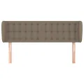 Tête de lit avec oreilles Taupe 147x23x78/88 cm Tissu