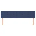 Têtes de lit 2 pcs Bleu 90x5x78/88 cm Tissu