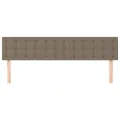 Têtes de lit 2 pcs Taupe 90x5x78/88 cm Tissu