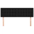 Têtes de lit 2 pcs Noir 72x5x78/88 cm Tissu