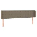 Tête de lit avec oreilles Taupe 183x23x78/88 cm Tissu