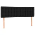 cadre de lit avec matelas Noir 140x200 cm Tissu