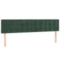 cadre de lit matelas et LED Vert foncé 200x200 cm
