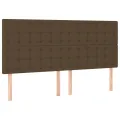 cadre de lit avec matelas Marron foncé 200x200 cm