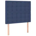 Tête de lit à LED Bleu 80x5x118/128 cm Tissu