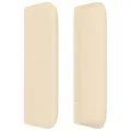 Tête de lit avec oreilles Crème 203x16x78/88 cm Tissu
