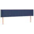 Tête de lit avec oreilles Bleu 183x16x78/88 cm Tissu