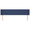 Tête de lit avec oreilles Bleu 183x16x78/88 cm Tissu