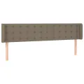 Tête de lit avec oreilles Taupe 183x16x78/88 cm Tissu