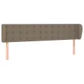 Tête de lit avec oreilles Taupe 203x23x78/88 cm Tissu